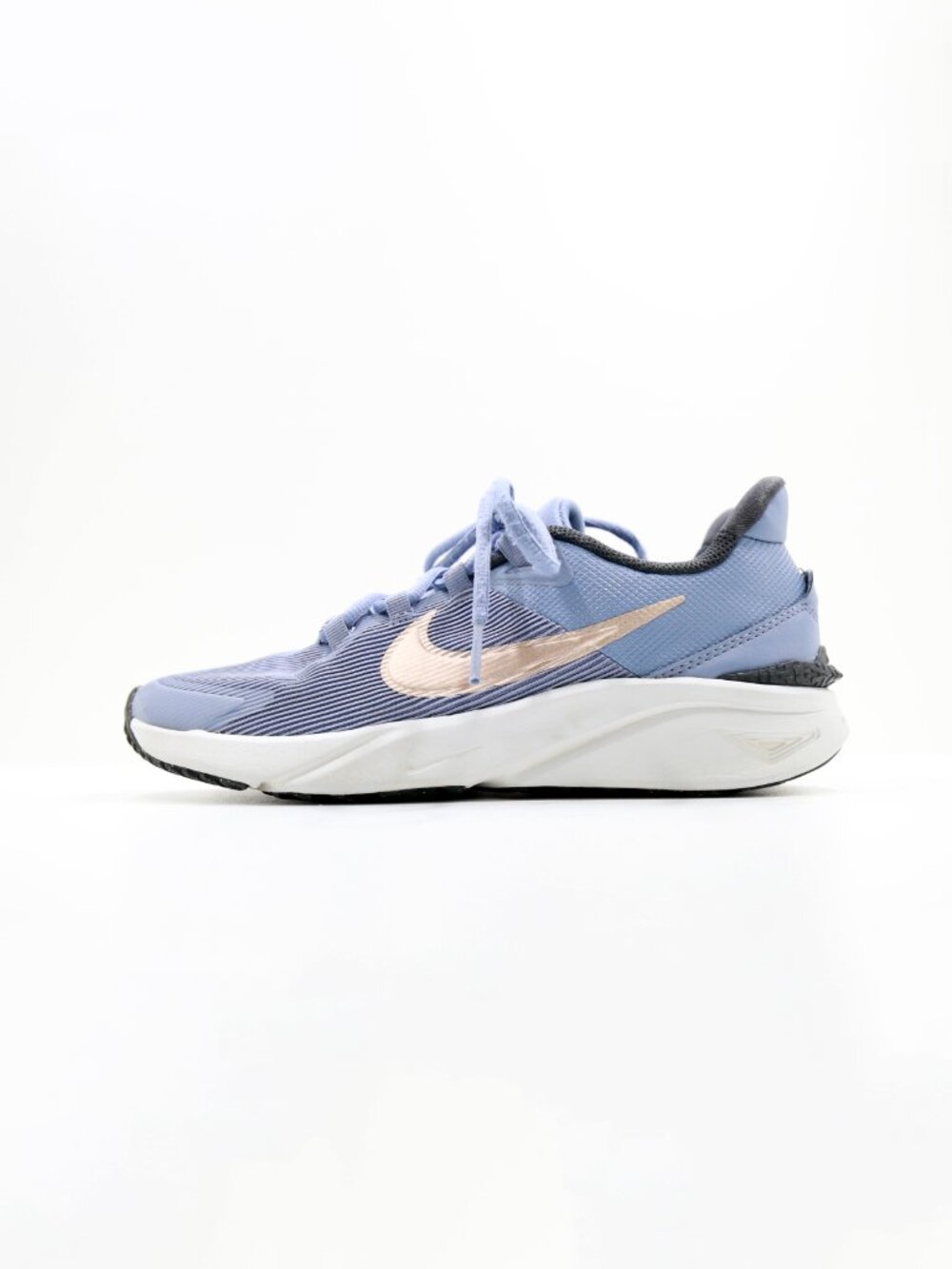 Nike Star Runner 4 Blue Knit Lightweight Running Shoes - Women's 7/Youth 5.5